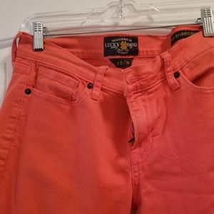 Lucky Brand coral jeans